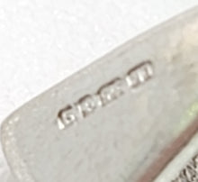 Load image into Gallery viewer, 1629: Vintage: 9ct White Gold Black & White Diamonds Football Pendant- back of the net!