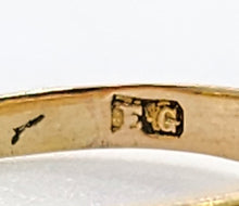 Load image into Gallery viewer, 0365: Vintage; 9ct Gold Turquoise Seed Pearls  Tiered Ring- From 1948