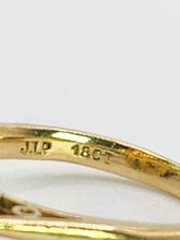 Load image into Gallery viewer, 1707: Vintage: 18ct Gold French Blue Sapphire Diamonds Flowerhead Ring- Exquisite design.