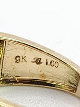 Load image into Gallery viewer, 1551: Vintage: 9ct Gold Diamonds Tiered Ring- 36 natural sparkling diamonds