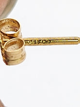 Load image into Gallery viewer, 1553: Vintage: 14ct Gold Silver/Grey Tahitian Pearls Stud Earrings- stylish & good weight.