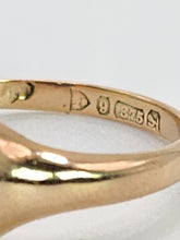 Load image into Gallery viewer, 0871: Antique: 9ct Gold Lilac Amethyst Signet Ring- From 1911