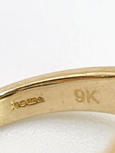 Load image into Gallery viewer, 1791: Vintage: 9ct Gold Tri-Coloured & Glacier White Topaz Cocktail Ring- a beauty