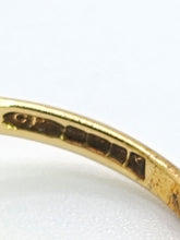 Load image into Gallery viewer, 1798: Vintage: 9ct Gold Blue Sapphire Diamonds Cluster Ring- very fine example