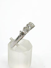 Cargar imagen en el visor de la galería, 1721: Vintage;: 18ct White Gold Diamonds Dress Stacker Ring- 1.21ct of fine, natural diamonds