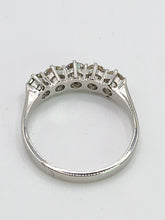 Cargar imagen en el visor de la galería, 1721: Vintage;: 18ct White Gold Diamonds Dress Stacker Ring- 1.21ct of fine, natural diamonds