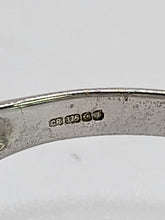 Load image into Gallery viewer, 1859: Vintage; 9ct Gold Yellow and White Diamonds Openwork Ring- 52 natural sparkling diamonds