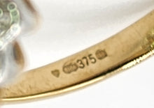 Load image into Gallery viewer, 1898: Vintage: 9ct Gold Swiss Blue Topaz 24 Diamonds Lady Diana Style Cluster Ring