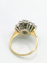 Load image into Gallery viewer, 1940: Vintage: 18ct Gold White Opals Diamonds (0.85ct) Cocktail Ring- Sensational