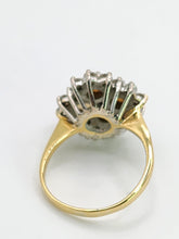 Load image into Gallery viewer, 1940: Vintage: 18ct Gold White Opals Diamonds (0.85ct) Cocktail Ring- Sensational