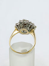 Load image into Gallery viewer, 1940: Vintage: 18ct Gold White Opals Diamonds (0.85ct) Cocktail Ring- Sensational