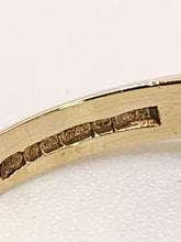 Load image into Gallery viewer, 1581: Vintage: 9ct Gold Ceylon Sapphire 16 Diamonds Dress Ring- exquisite