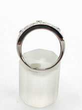 Load image into Gallery viewer, 1752: Vintage: 9ct White Gold Openwork 39 Natural Diamonds Statement Ring- Eye candy