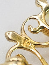 Load image into Gallery viewer, 1904: Vintage Old: Large 9ct Gold Pendant & Brooch 12 Vivid Opals - Beautiful colour play