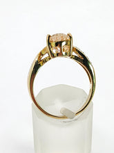 Load image into Gallery viewer, 1973: Vintage : 9ct Gold Pink Morganite Diamonds Cocktail Ring- Divine