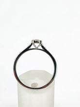 Load image into Gallery viewer, 1992: Vintage: 9ct White Gold 11 Natural Diamonds Dress/Stacker Ring- Petite, sparkling beauty