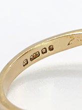 Load image into Gallery viewer, 2090: Vintage; 9ct Gold White Opal 12 Blue Sapphires Flower head Ring- From 1976