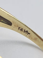 Load image into Gallery viewer, 1957: Vintage; 14ct Gold Large (8ct) Oval Yellow Citrine Solitaire Ring- Old, lovely mature stone.