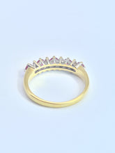 Load image into Gallery viewer, 1990: Vintage: 18ct Gold Rubies Diamonds Half-Eternity/Stacker Ring- picture perfect