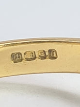 Load image into Gallery viewer, 2030: Vintage; 18ct Gold French Blue Sapphires 24 natural Diamonds Geometric Set Cocktail Ring- From 1974