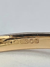 Load image into Gallery viewer, 2108: Vintage: 18ct Rose Gold Bubble Shank Blue Akoya Pearl Ring- Ergonomic beauty