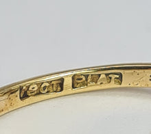 Load image into Gallery viewer, 2109 Vintage: 18ct Gold Cabochon White Opal Diamonds Dress Ring