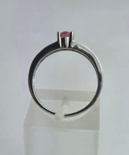 Load image into Gallery viewer, 1894: Vintage: 9ct White Gold Pink Tourmalines Dress Ring- pretty in pink