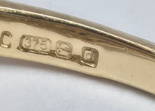 Load image into Gallery viewer, 2018: Vintage: 9ct Gold Violet Blue Iolites 14 Diamonds Dress Ring- a beauty