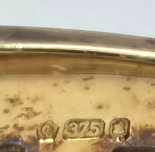 Load image into Gallery viewer, 2120: Vintage & Heavy 9ct Gold Round Cut Diamond Trilogy Clogau Style- Statement