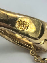 Load image into Gallery viewer, 2148: Vintage; 9ct Gold 31 Green Diopsides Pendant & Chain (40cm) - lovely neckwear