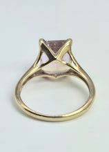 Cargar imagen en el visor de la galería, 2192: Vintage: 9ct Gold Emerald Cut Ametrine Cocktail Ring- Lush