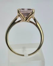 Cargar imagen en el visor de la galería, 2192: Vintage: 9ct Gold Emerald Cut Ametrine Cocktail Ring- Lush