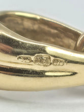 Load image into Gallery viewer, 2045: Vintage: 9ct Gold Pear-Cut Amethyst Diamonds Pendant