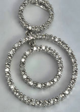 Load image into Gallery viewer, 2176: Vintage: 9ct Gold 100 Natural Diamonds Drop/Dangle Earrings