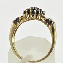 Load image into Gallery viewer, 2169: Vintage: 9ct Gold Pave Set Black Diamonds Signet/Stacker Ring- 0.5ct natural black diamonds