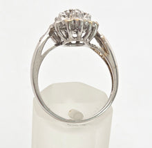 Load image into Gallery viewer, Vintage; 9ct White Gold 21 Natural Diamonds Geometric Set Ring