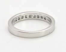 Load image into Gallery viewer, 1988 Vintage: 18ct White Gold 12 Princess Cut Natural Sparkling Diamonds Half-Eternity/Stacker Ring