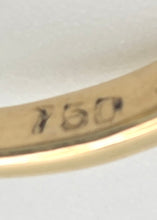 Load image into Gallery viewer, 2102:   Vintage; 18ct Gold Peridots Diamond Flower Head Ring- Sparkling beauty