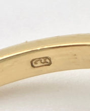 Load image into Gallery viewer, 6412 Vintage 18ct Gold 13 Blue Sapphires 8 Natural Diamonds Flower Head Ring- From 1969