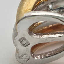 Load image into Gallery viewer, 2287 Vintage: 18ct Gold Yellow, Rose, White Gold 20 Diamonds Earrings