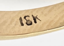 Cargar imagen en el visor de la galería, 2345: Vintage: 18ct Gold Cabochon Turquoise Dress Ring