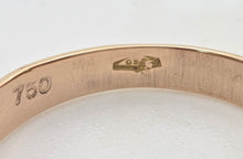 Load image into Gallery viewer, 2078 Vintage; 18ct Gold Emerald & Natural Diamonds Trefoil Set Ring