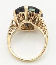 Cargar imagen en el visor de la galería, 2331 Vintage: 9ct Gold Large Cognac Smokey Quartz Ring- From 1972- Statement