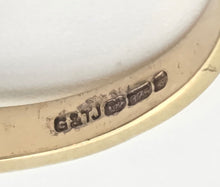 Load image into Gallery viewer, 2249 Vintage: 9ct Gold Cornflower Blue Sapphires Natural Diamonds Crossover Ring