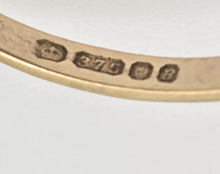 Load image into Gallery viewer, 6465 Vintage: 9ct Gold Faceted Cut Swiss Blue Topaz ring - From 1976