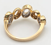 Load image into Gallery viewer, 2240 Vintage: 9ct Gold Openwork 29 Natural Diamonds (0.33ct) Dress Ring