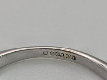 Load image into Gallery viewer, 1838 Vintage: 9ct White Gold 11 Blue Natural Diamonds Stacker/Half-Eternity Ring