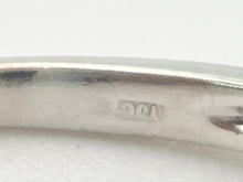 Load image into Gallery viewer, 1886 Vintage: Petite 18ct White Gold  Blue Sapphire 18 Diamonds Dress Ring