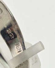 Load image into Gallery viewer, 2188 Vintage: Art Deco Style 9ct White Gold Blue Sapphires Natural Diamonds Ring