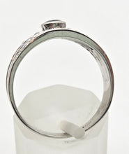 Load image into Gallery viewer, 2188 Vintage: Art Deco Style 9ct White Gold Blue Sapphires Natural Diamonds Ring